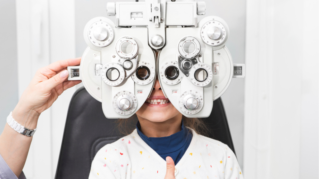 Optometrist Examine Children